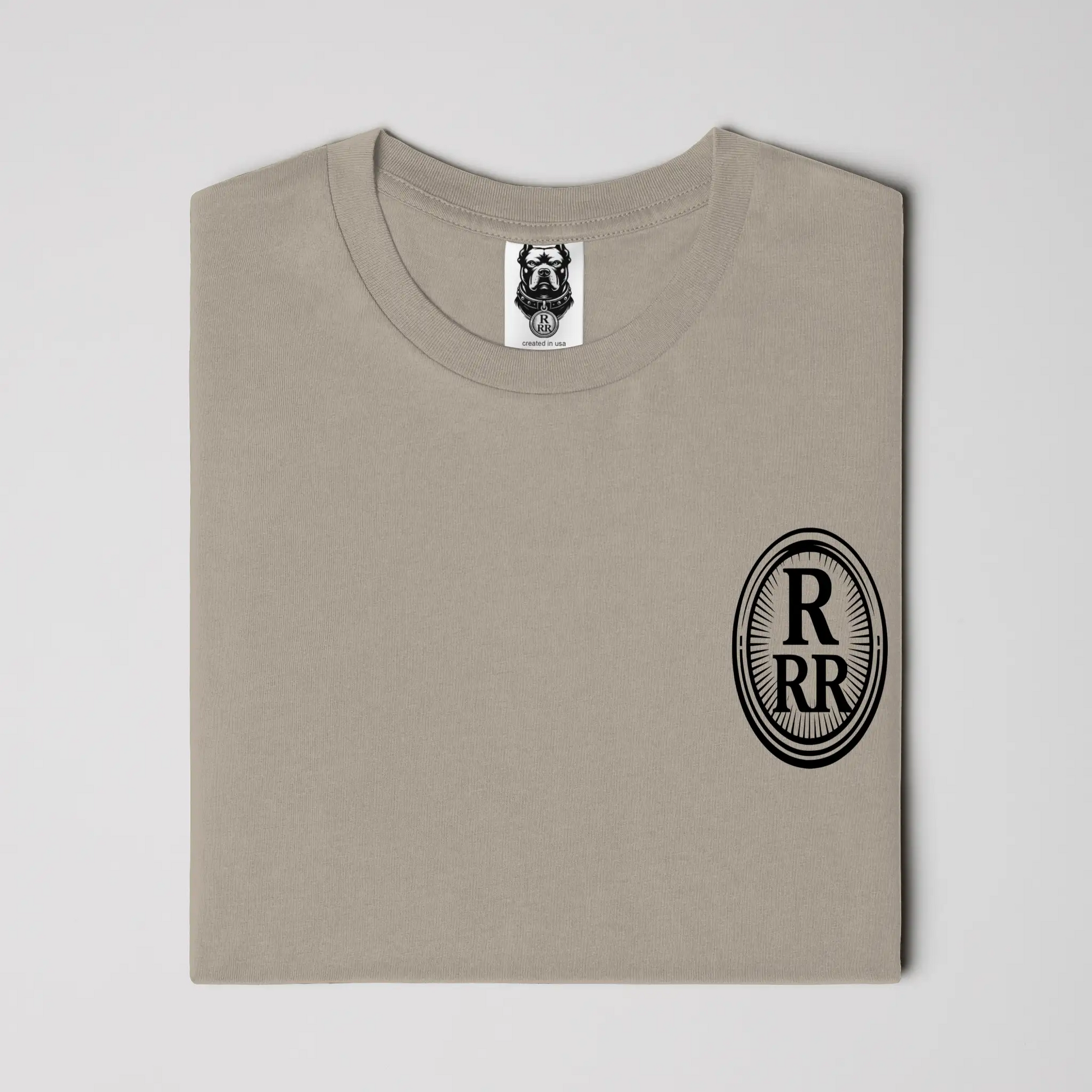 Black Medallion Pigment Dye T-Shirt