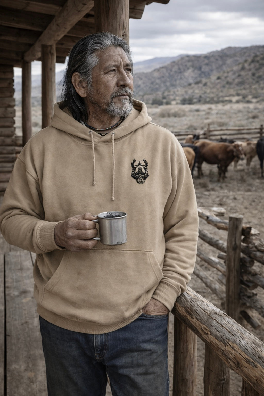 Logo Pitbull (Black) Midweight Hoodie