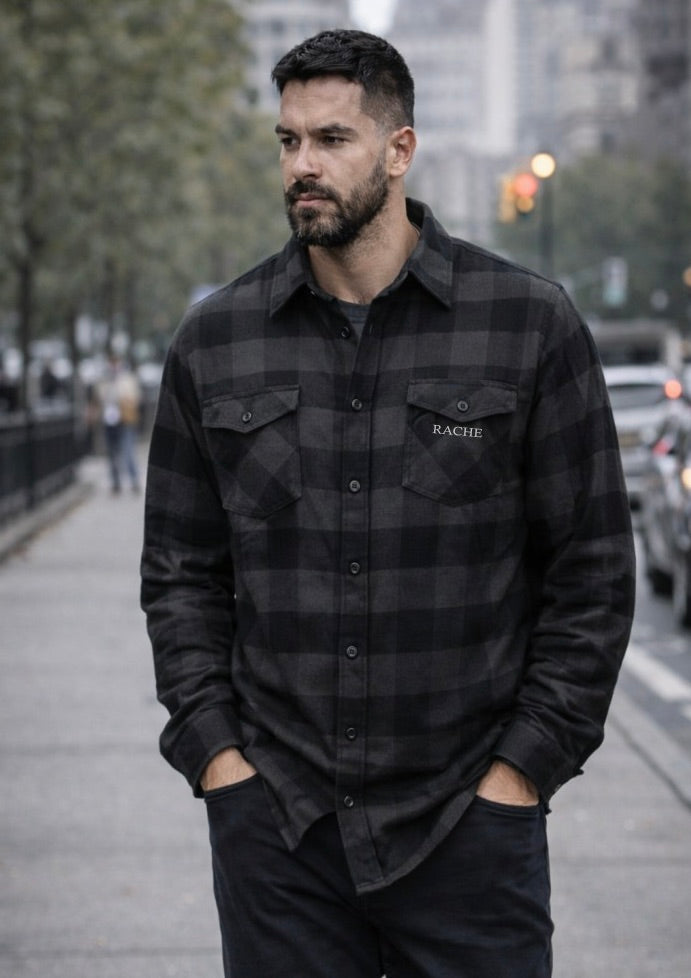 RACHE Embroidered Flannel Shirt