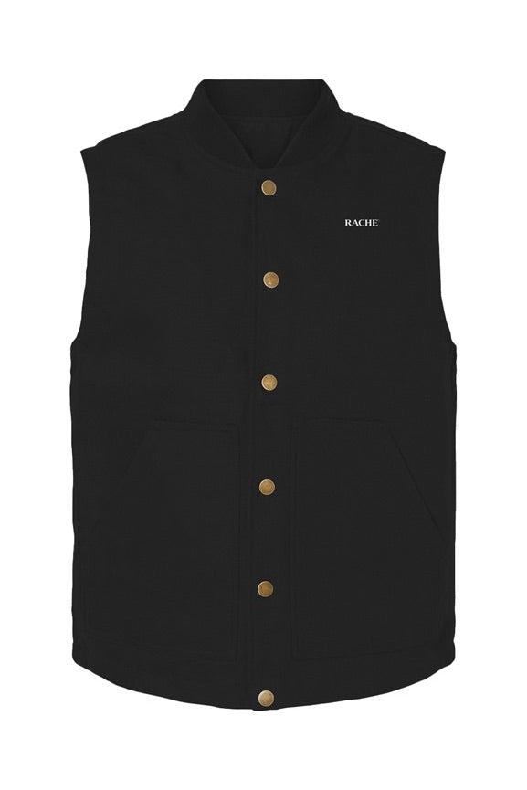 RACHE Embroidered Workwear Canvas Vest