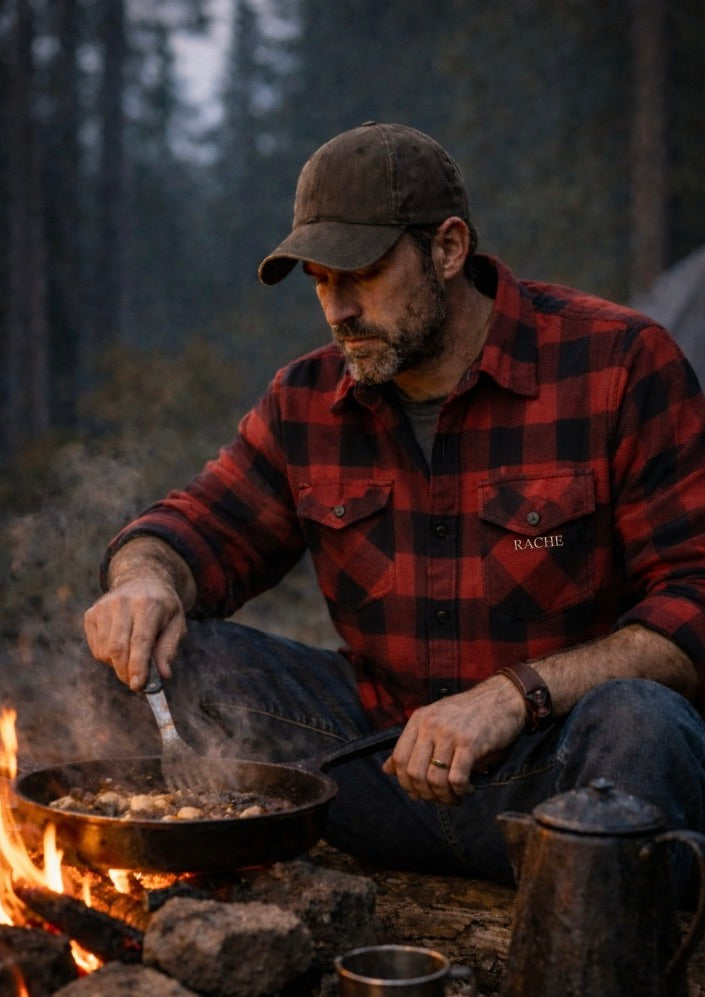 RACHE Embroidered Flannel Shirt