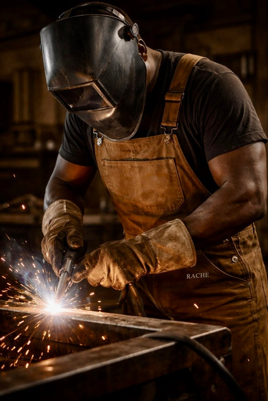 RACHE Embroidered Workwear Canvas Overalls