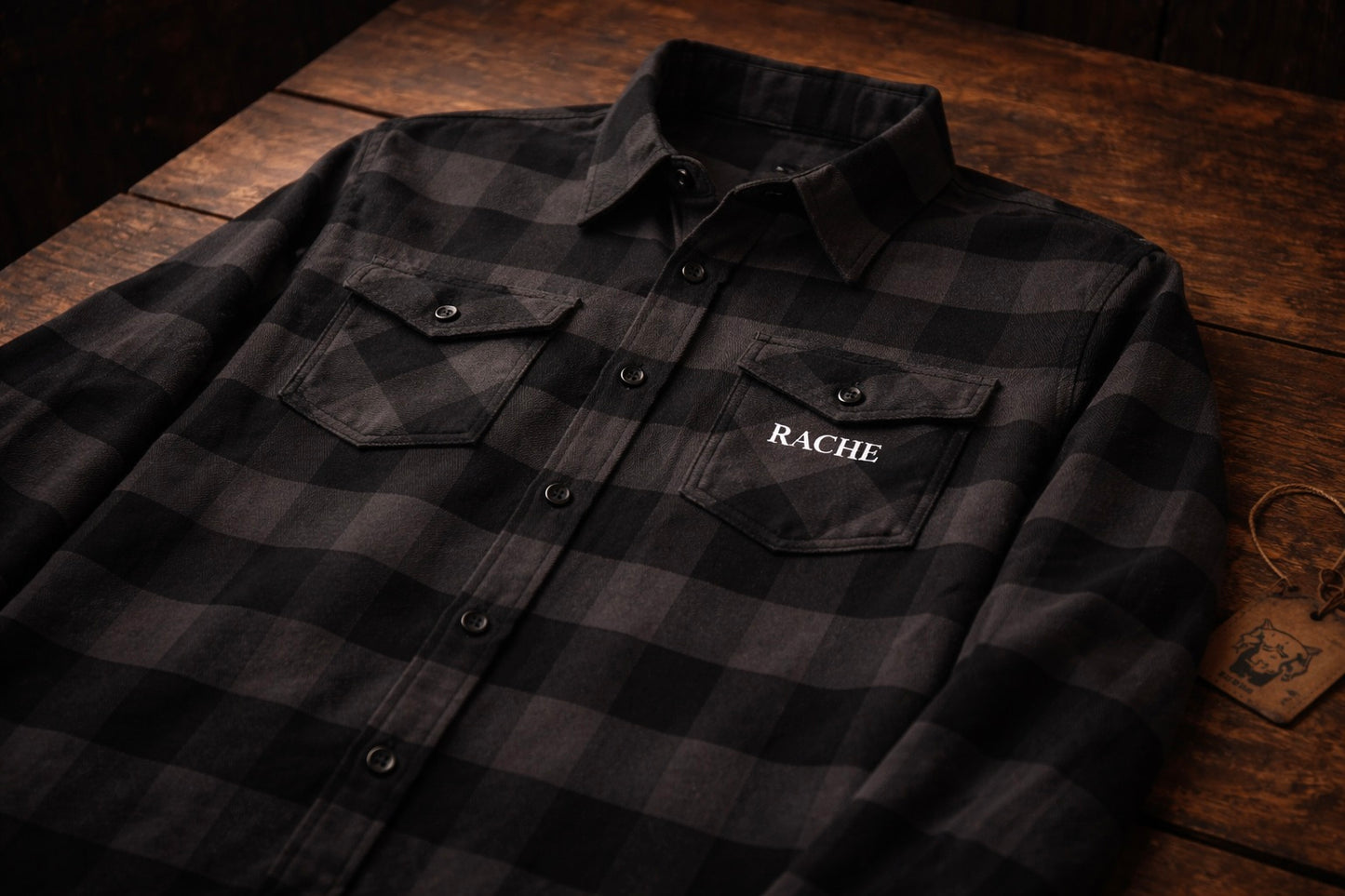 RACHE Embroidered Flannel Shirt