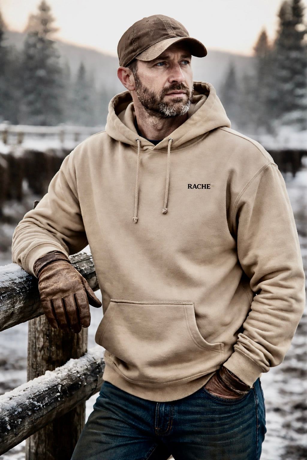 RACHE Embroidered Heavyweight Hoodie