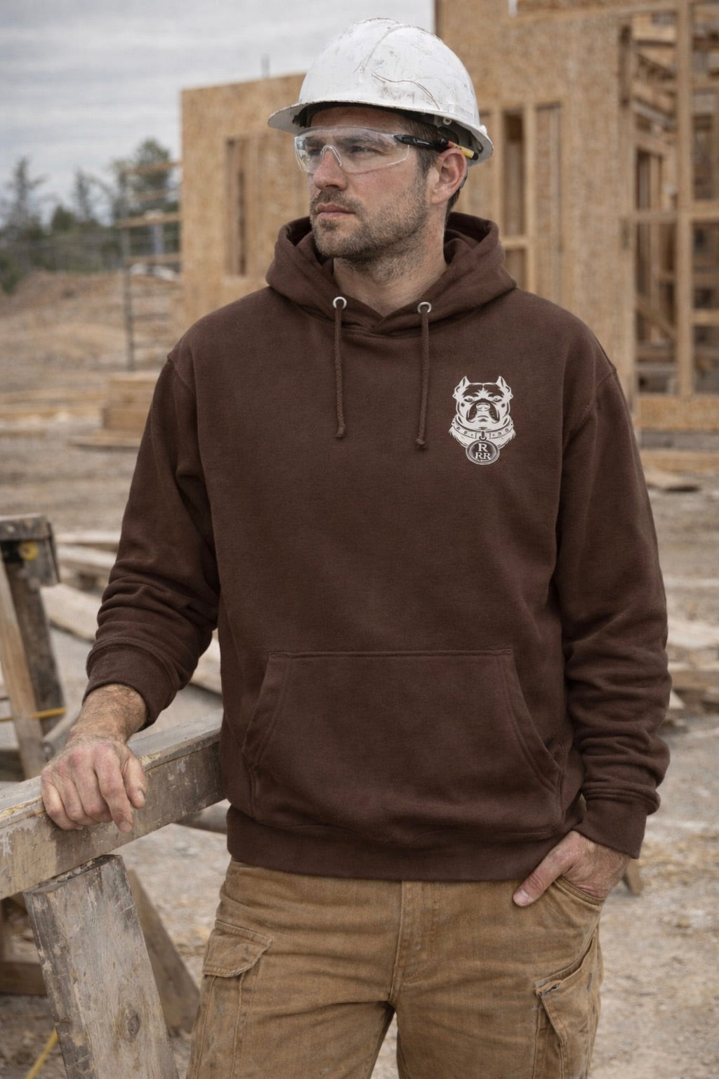 Logo Pitbull (White) Midweight Hoodie